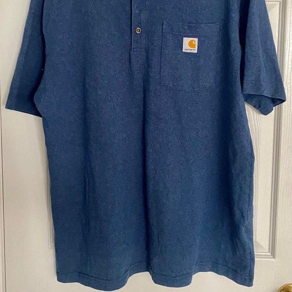 Blue Carhartt Original Fit T-Shirt- Size Large - Picture 2 of 4